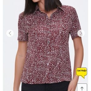 Vintage-Styled Patterned Button Down